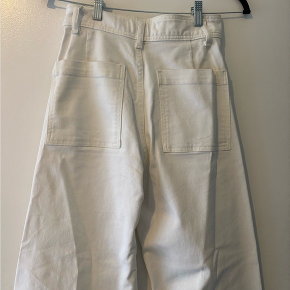 Zara White Wide Leg Jeans - Picture 4 of 4